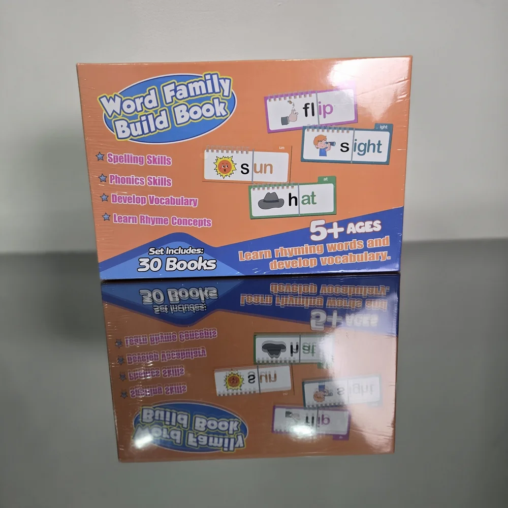 Word Family Build Book - Orange Kids Phonics Set